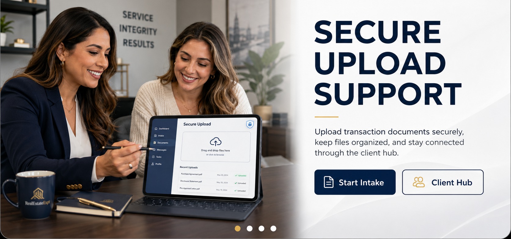 Secure upload support